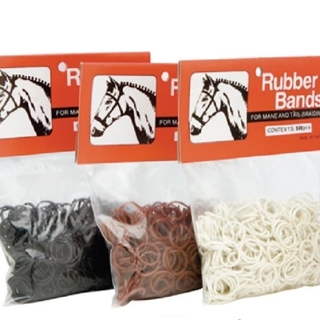 Gomas para crines, bolsa 500 unidades, color negro - Imagen 1